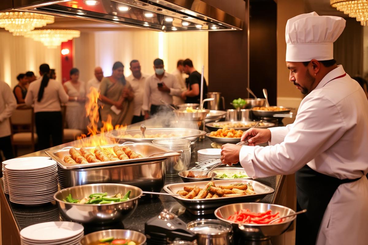 Live food counter