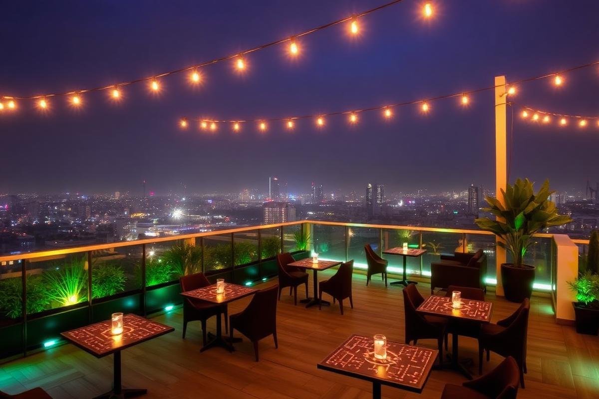 Rooftop terrace event space