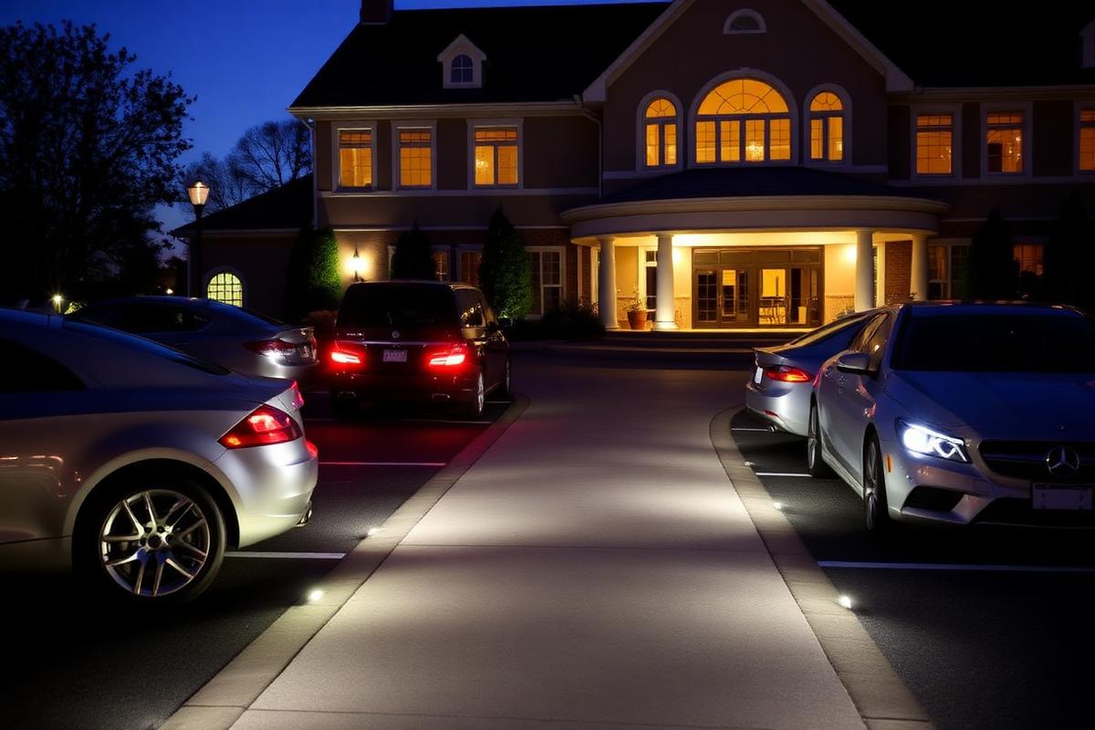 Valet parking at banquet hall